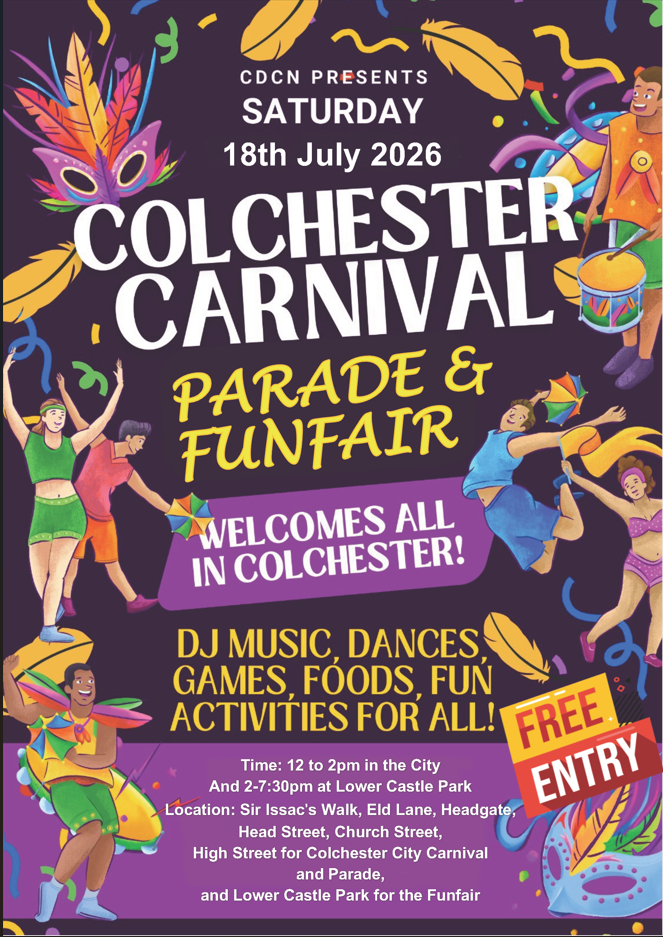 Colchester Carnival Parade and Fun Fair 2026