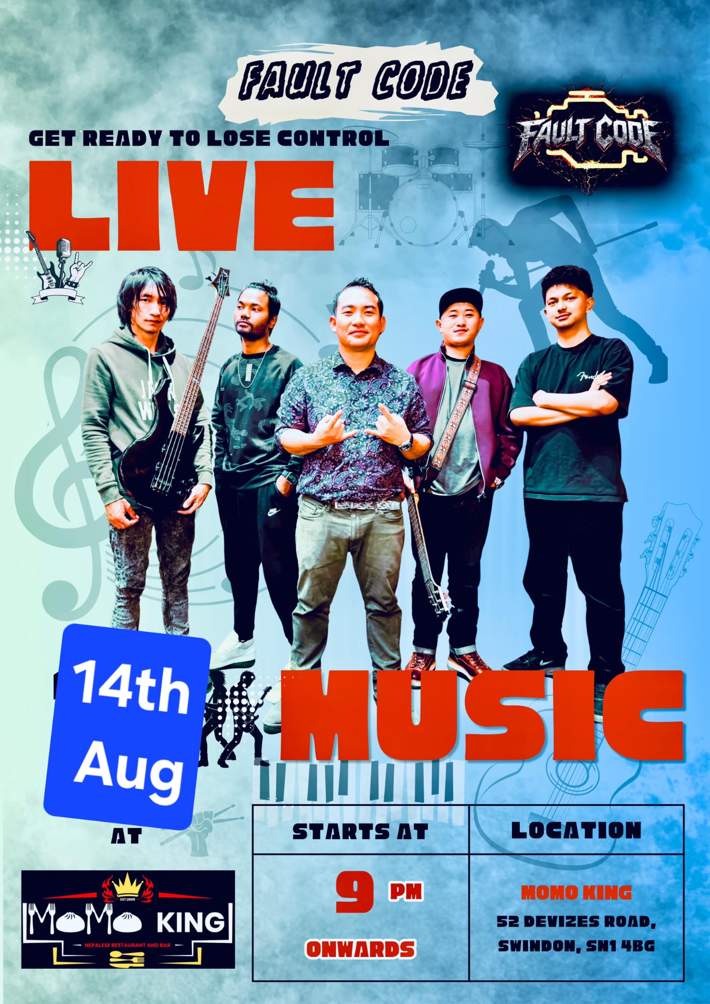 Fault Code Live Band Performance | Live Music in Swindon
